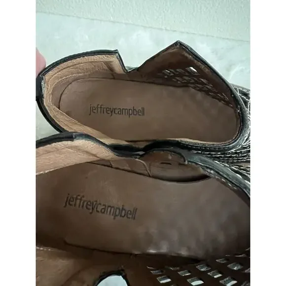 Jeffrey Campbell Taggart Bootie Boots Cage Leather Size 7 - Picture 9 of 13